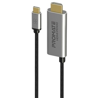 Promate 4K USB-C to HDMI Cable with Gold Plated Connectors (1.8m)
