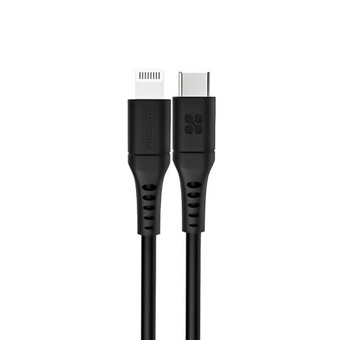 Promate PowerLink USB-C to Lightning Cable (2m, Black)
