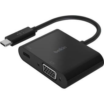 Belkin USB-C to VGA + Charge Adapter (Black)
