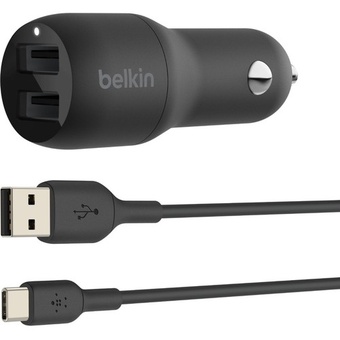 Belkin BOOST CHARGE 24W Dual Auto Adapter (USB C)