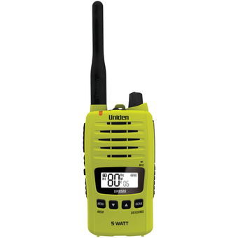 Uniden UH850S 5 Watt UHF Waterproof CB Handheld Radio (Lime)