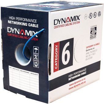 Dynamix Cat6 Blue UTP SOLID Cable Roll (305m)