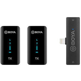 BOYA BY-XM6 S4 Ultracompact 2.4GHz Dual-Channel Wireless Microphone System