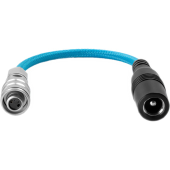 Kondor Blue 2.5mm DC Barrel Female to 2-Pin Male Power Cable for BMPCC 6K & 4K (Blue, 15.2cm)