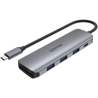 UNITEK 6-in-1 Multi-Port Hub with USB-C Connector