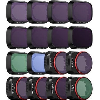 Freewell Mega Filter Kit with ND, ND/PL, CPL and UV Filters for DJI Mini 3 Pro Drone (16-Pack)