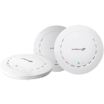 Edimax Technology 2 x 2 AC1300 Wave 2 Dual-Band Ceiling-Mount PoE Access Point Kit (3-Pack)