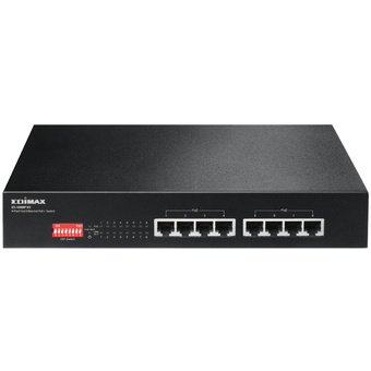 Edimax 8 Port 10/100 Fast Ethernet PoE+ Switch with DIP Switch