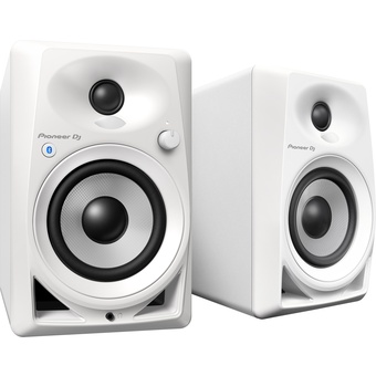 Pioneer DJ DM-40BT Bluetooth - 21W 4" Two-Way Active Monitor (Pair, White)