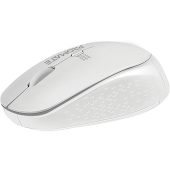 Promate Tracker Ergonomic Wireless Mouse (White)