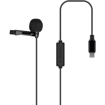 Comica Audio CVM-V01SP(UC) Omnidirectional USB Type-C Lavalier Microphone for Android Devices (4.5m)