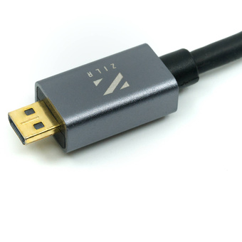 ZILR Hyper-Thin High-Speed Micro-HDMI to HDMI Cable with Ethernet (1m)
