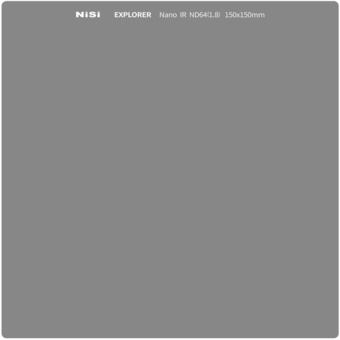 NiSi Explorer Collection 150 x 150mm ND64 Nano IR 1.8 ND Filter (6-Stp)