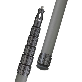 K-Tek KP12FT Mighty Boom 6-Section Graphite Boompole with Straight Cable & Bottom Module (3.6m)