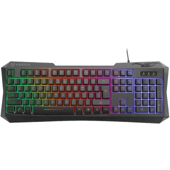 Vertux Radiance Ergonomic Backlit Wired Gaming Keyboard
