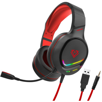 Vertux Tokyo Noise Isolating Amplified Wired Gaming Headset (Red)