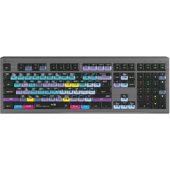 Logickeyboard ASTRA 2 Backlit Keyboard for DaVinci Resolve 18 and 19 (Mac, US English)