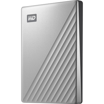 Western Digital My Passport Ultra USB 3.0 Type-C External Hard Drive (2TB, Silver)