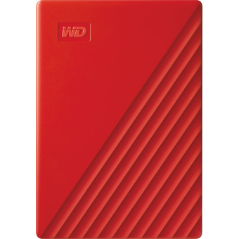 Western Digital My Passport USB 3.2 Gen 1 External Hard Drive (2TB, Red)
