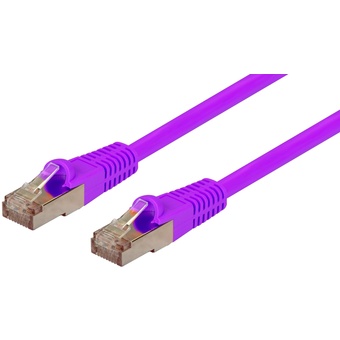 Dynamix PLP-AUGS-10 Cat6A SFTP 10G Patch Lead (Purple, 0.75m)
