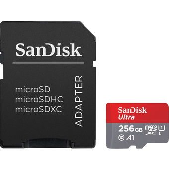 SanDisk 256GB Ultra UHS-I microSDXC Memory Card with SD Adapter