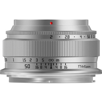 TTArtisan 50mm f/2 Lens for Micro Four Thirds (Silver)
