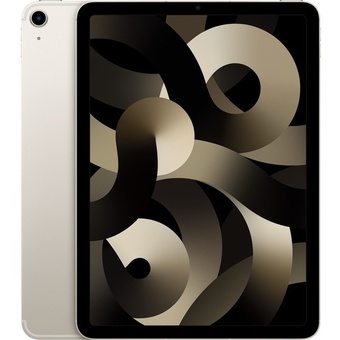 Apple 10.9" iPad Air (5th Gen, Wi-Fi + Cellular, Starlight, 64GB)