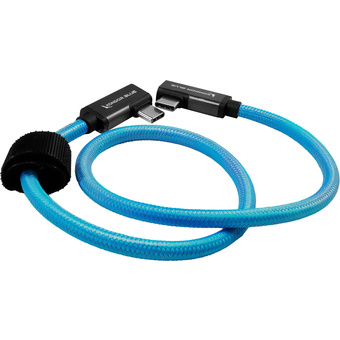 Kondor Blue Dual Right-Angle USB-C Cable (45cm)