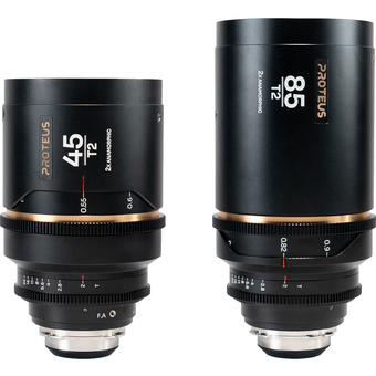 Laowa Proteus 45mm and 85mm 2X Anamorphic 2-Lens Bundle with EF Adapter (Arri PL, Amber, Metres)