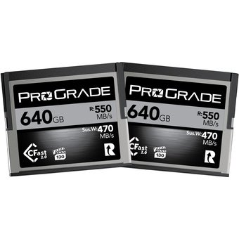 ProGrade Digital 640GB CFast 2.0 Cobalt Memory Card (2-Pack)