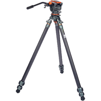 3 Legged Thing Legends Mike Carbon Fibre Tripod with Quick Leveling Base & AirHed Cine-A Fluid Head