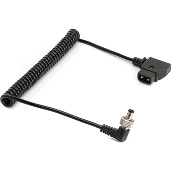 ANDYCINE D-Tap to Locking DC 2.5mm Right-Angle Coiled Cable (0.3 to 1m)