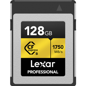 Lexar 128GB Professional CFexpress Type B Card GOLD Series