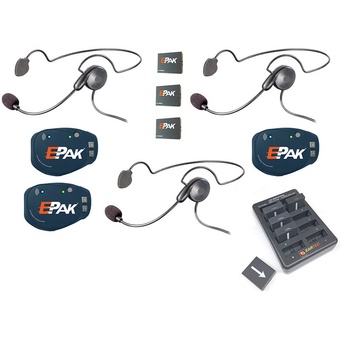 Eartec EP3CYB EPak 3 Person Wireless Headset System