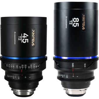 Laowa Proteus 45mm and 85mm 2X Anamorphic 2-Lens Bundle with EF Adapter (Arri PL, Blue, Feet)