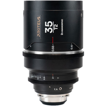 Laowa Proteus 35mm T2.0 2X Anamorphic Lens with EF Adapter (PL Mount, Silver, Feet)