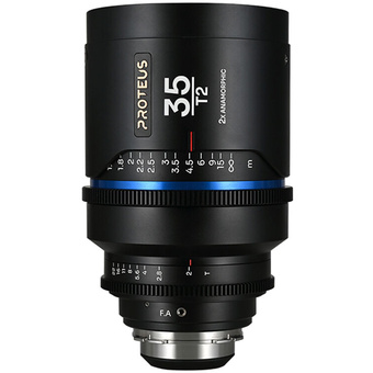 Laowa Proteus 35mm T2.0 2X Anamorphic Lens with EF Adapter (PL Mount, Blue, Feet)
