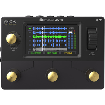 Singular Sound Aeros Loop Studio Stereo Looper Pedal (Gold)