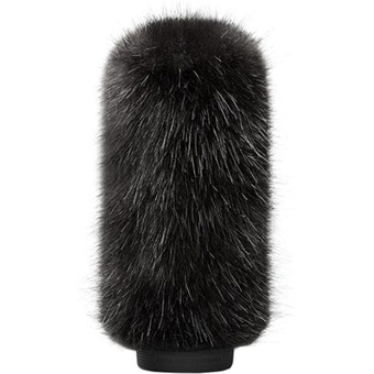 Bubblebee Industries Windkiller Long Fur Slip-On Wind Protector for 18 to 24mm Mics (XL, Black)