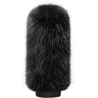 Bubblebee Industries Windkiller Long Fur Slip-On Wind Protector for 23 to 26mm Mics (XL, Black)