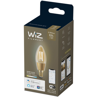 WiZ Amber Filament C35 E14 Wi-Fi+Bluetooth Smart Bulb