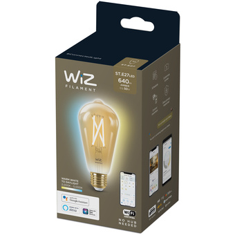 WiZ Amber Filament A60 ST64 Wi-Fi+Bluetooth Smart Bulb