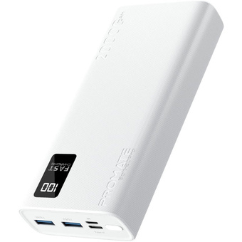 Promate Bolt-20 Pro 20000mAh Smart Charging Power Bank (White)