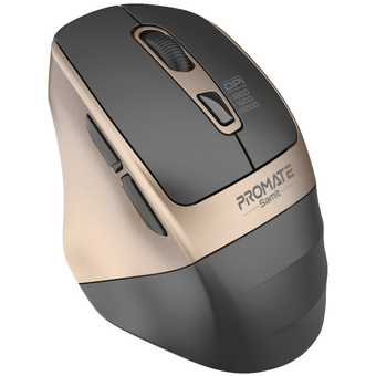 Promate Samit Silent Click Wireless Mouse (Gold)
