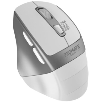 Promate Samit Silent Click Wireless Mouse (White)