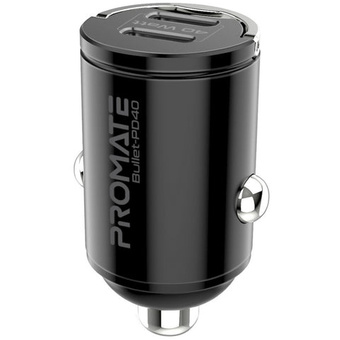 Promate Bullet-PD40 RapidCharge 40W Car Charger