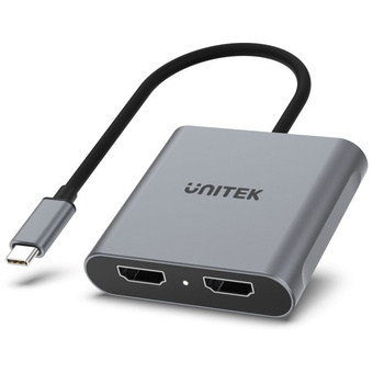 UNITEK V1404B USB-C to Dual HDMI 4K Adapter