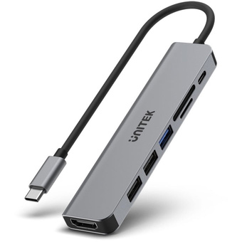 UNITEK H1118A uHUB S7+ 7-in-1 USB-C 5Gbps Hub