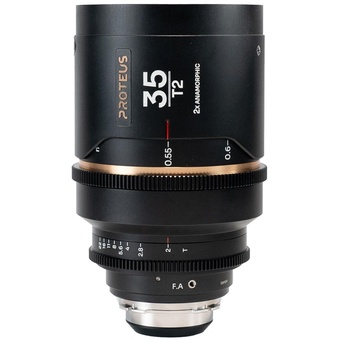 Laowa Proteus 35mm T2.0 2X Anamorphic Lens with EF Adapter (PL Mount, Amber, Metres)
