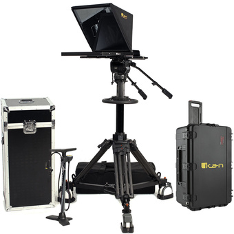 Ikan Professional 19" High-Bright Teleprompter with Pedestal Travel Kit (HDMI)